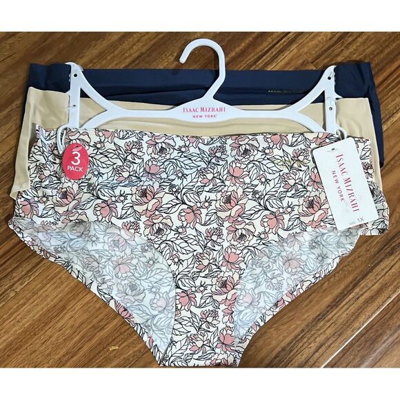New Isaac‎ Mizrahi NY Hipster Panties 3 Pack Womens Polyamide Spandex Size 1X - Picture 1 of 8